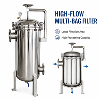 Boîtier de filtre à sac en acier inoxydable SS304 pour la filtration industrielle de l'eau, de l'huile, de la peinture et des liquides chimiques