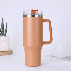 Gobelet isotherme de voyage pour voiture H1.0 avec poignée, 40 oz, couvercle, paille, antidérapant, OEM ODM, logo personnalisé - Product Image 3