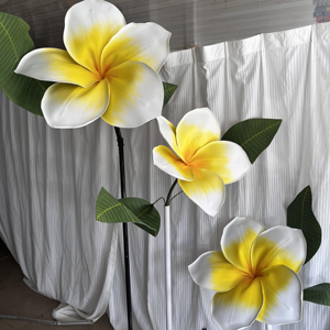 Flores Decorativas de Plumeria Modernas Gigantes de EVA Impermeables para Bodas, Eventos, Decoración de Exteriores, Fiestas, Escenarios, Accesorios para <span class=keywords><strong>Fotos</strong></span>, Personalizadas - Product Image 4