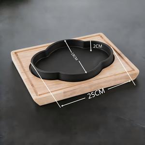 Moule à gâteau en <span class=keywords><strong>fonte</strong></span> émaillée en forme de bégonia, antiadhésif, pour plats de cuisson et casseroles - Product Image 4