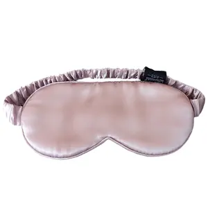 Mulberrry Silk Sleep Eye Mask Venda com cinta elástica Soft Eye Cover Eyeshade para dormir a noite Viagem Nap