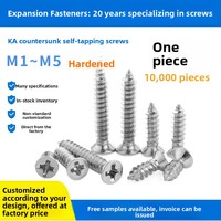 Sekrup Phillips Kepala Datar Self Tapping, Sekrup KA Berlapis Nikel Keras M1-M5 untuk Engsel, Elektronik & Perangkat Keras Mainan