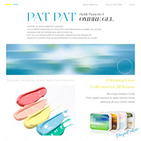 JTING Nouvelle palette de gel à ongles Pat Pat Ombre 9 couleurs sans HEMA/TPO, pour un mélange lisse et uniforme, ensemble de vernis à ongles pour salon de manucure