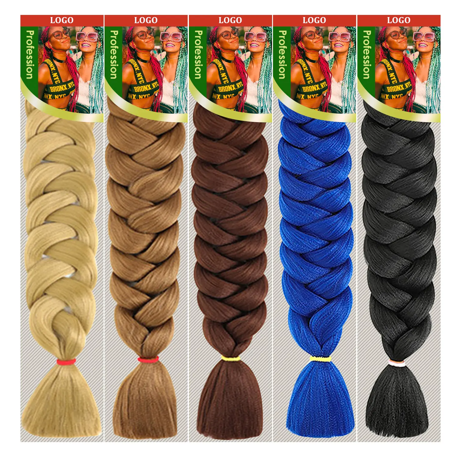 41inch 165g Jumbo Attachments Hair Extension Braids For African Yaki Ombre High Temperature Synthetic Braiding Hair