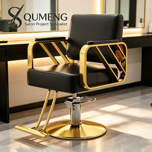 Silla de Estilismo de Cuero Sintético para Salón de Belleza Z Luxury, con Función de Elevación, Sillas de Peluquería en Venta - Product Image 1
