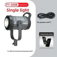 Éclairage photo pour diffusion en direct, lumière douce de studio, lumière de beauté 200W haute puissance AC dimmable 2700-6500K, 12 lumières