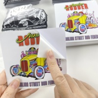 Autocollants de voiture personnalisés, autocollants en vinyle, étiquettes en papier synthétique pour pare-chocs, fenêtres, motos, événements promotionnels