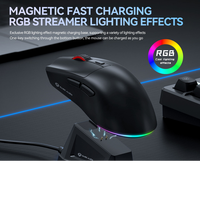 Souris de jeu sans fil Dark Alien X1 PAW3311 2.4G avec rétroéclairage RGB, 59G, légère, 12000 DPI, trois modes