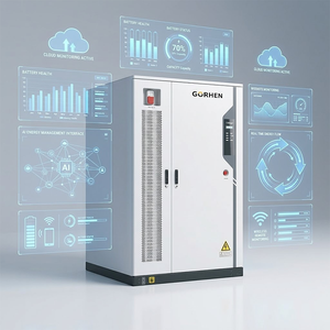 Système de stockage d'énergie par batterie de type armoire verticale avec PCS, BMS, refroidissement par air et protection incendie intégrés pour alimentation de secours photovoltaïque - Product Image 3