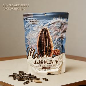 Bolsa de Embalaje Personalizada con Logotipo para Semillas de Girasol, Bolsa con Cierre de Aluminio y PE de Grado Alimenticio, para Snacks, Comida para Mascotas y Chicle - Product Image 1