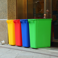 Poubelle décorative à couvercle basculant de 90 litres (23 gallons) ou 65 litres (17 gallons) en plastique pour intérieur