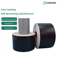 Autocollant holographique laser personnalisé inviolable avec code-barres, étiquette de sécurité destructible, ruban adhésif étanche, résistant à la chaleur et à la pression