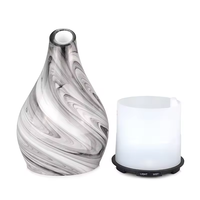 Diffuseur d'huile d'arôme manuel portable à brume ultrasonique 3D en verre pour la maison Usb Cool-mist Tabletop