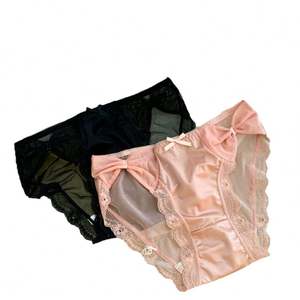 <strong>Sexy</strong> Ladies Fashion <strong>Soft</strong> Mesh with Band Lace at Leg Opening &amp;<strong>amp</strong>; Waist Women Panty - Product Image 1