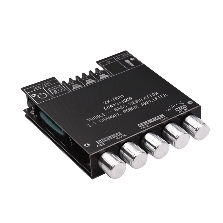 Carte d'amplificateur de caisson de basses, 2.1 canaux, tension large