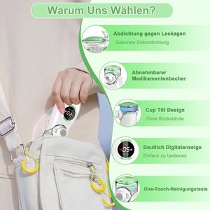 Fitconn Mới Hít phải thiết bị y tế xách tay Ống hít kỹ thuật số Máy phun sương cho trẻ em và người lớn - Product Image 3