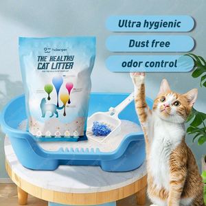 Litière pour chat de haute qualité, cristalline, anti-odeur, fabrication OEM, conception personnalisée gratuite - Product Image 1