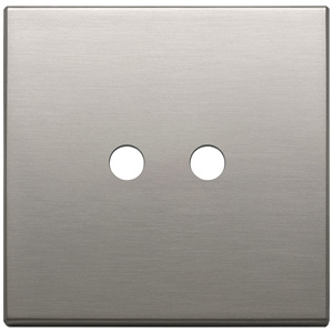 2Mx2 <b>Round</b> <b>Brushed</b> Nickel Plate 9.5 In Length 1.4 In Height Wall Switch Cover - Product Image 1