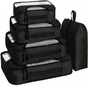 Meilleures ventes d'usine BSCI : Ensemble de 5 cubes de rangement respirants pour voyages - Product Image 2