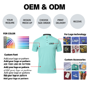 <span class=keywords><strong>Polo</strong></span> da <span class=keywords><strong>Uomo</strong></span> Personalizzate con Logo, Traspiranti e Assorbenti, T-shirt da Corsa in Tessuto Altamente Elastico per Golf e Sport - Product Image 5
