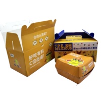 Poulet frit portable jetable Burger frites ensemble boîte de papier pour boissons restaurant emballage alimentaire