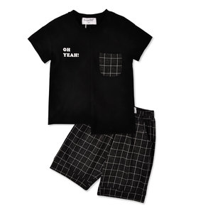 Set di Abbigliamento Estivo per Bambini in 100% Cotone di Alta Qualità, Completo Casual a Maniche Corte in 2 Pezzi per Ragazzi, Personalizzabile all'Ingrosso - Product Image 4