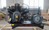 Compresseur d'air marin à piston haute pression 30 bar PET soufflant alternatif lubrifié à courant alternatif avec moteur essentiel