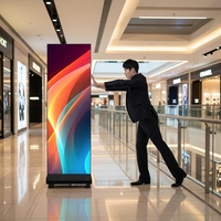 Écran LED pliable P1.86 pour affichage dynamique de menus, panneau d'affichage pour restaurant, écran publicitaire pour commande au comptoir
