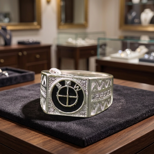 Anillo Elegante de Plata para Hombre, Diseño Metálico, para Uso Diario - Product Image 3