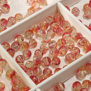 10mm Luxury Shiny Pure Glass <b>Beads</b> Baked Painted Mixed Colors Reusable DIY <b>Bracelet</b> Stringing Jewelry Making Accessories - Product Image 6