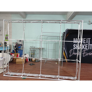 Portatile Pieghevole 8ft 10ft LED retroilluminato sfondo curvo Expo fiera fiera evento Pop-up Display luce parete posteriore - Product Image 4