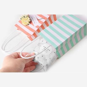 Paper Stripe <b>Gift</b> Bag Packaging Candy Cookie Present Packing Favor Kraft Bonbonniere Wedding Party Goodie Bags for Sweets - Product Image 6