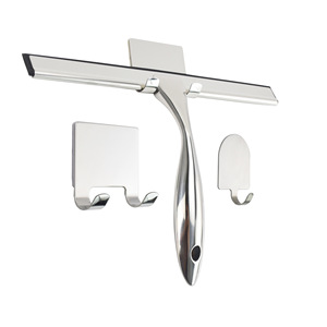 Essuie-glace en acier inoxydable pour nettoyer le verre. Grattoir à verre pour miroir de salle de bain, pour enlever le verre. - Product Image 4