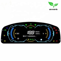 Kustom Digital E642 LCD dapat Bus Speedometer dan Tachometer kondisi baru mobil Dashboard Meter untuk Auto Meter