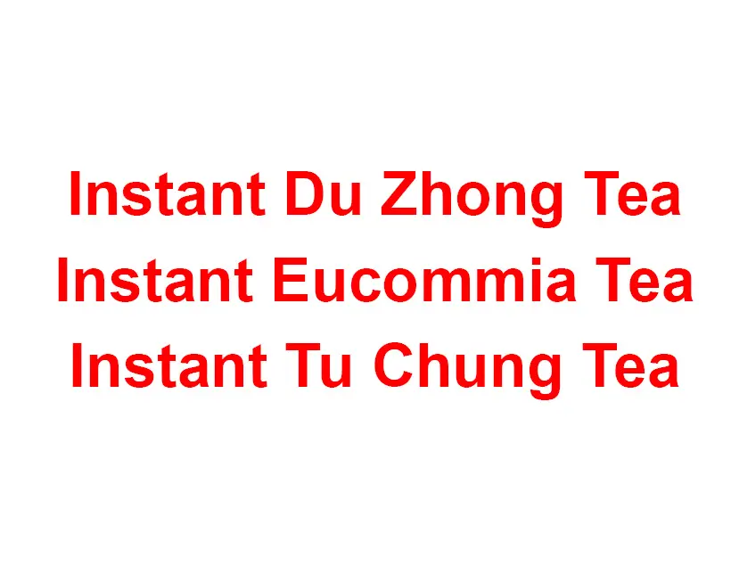 Thé instantané Tu Chung OEM/thé Eucommia instantané/thé instantané Du Zhong