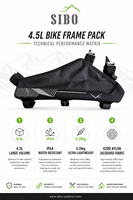 Sac de vélo imperméable de haute qualité en TPU pour le vélo avec sac triangulaire pour cadre Sac à dos de vélo Sac de cadre imperméable
