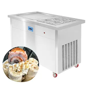 Commercial thailand fry single square pan fried ice cream/thai fry ice cream machine