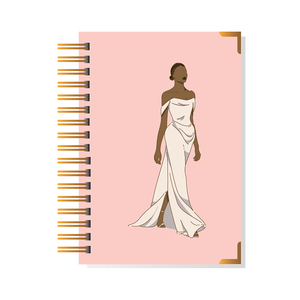 2022 Luxury Wire-O Gold Spiral Binding Agenda Journal Custom Wedding Planner Notebook For Gift