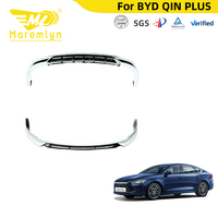 Kit carrosserie Maremlyn pour BYD Qin Plus EV : Lame de pare-chocs avant, diffuseur arrière, jupes latérales, spoiler – Pièces extérieures aspect fibre de carbone ABS