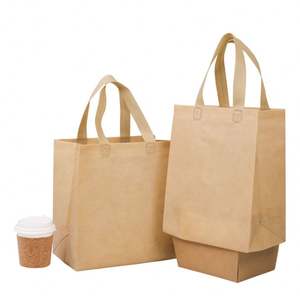 Promotion Sac fourre-tout en cuir de vachette non tissé écologique personnalisé, portable, réutilisable, prix raisonnable, logo personnalisé en plastique - Product Image 1