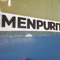 Lettres de peinture en acrylique 3d, lettres découpées à plat, signe en mousse, lettres en Pvc pour la vente au détail