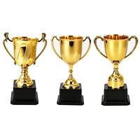 Aierflorist Nouveauté Fête des Enseignants : Trophée Créatif Fait Main en Plastique Doré, Style Tendance pour Composition Florale DIY