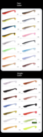 CHEERY Leurre souple multi-dents à queue en T fileté de 8/9/13 cm, appât de simulation pour micro-pêche, lancer longue distance, eau douce et eau salée, pour la pêche au bar