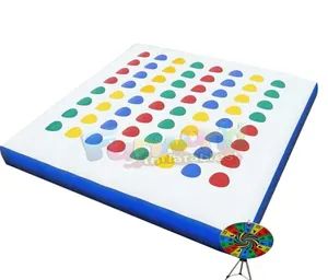 Phổ biến fiesta de eventos interactivos deportivo juego inflable twister trò chơi