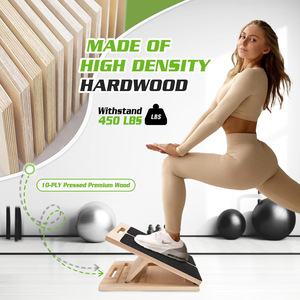 Tabla Inclinada Ajustable para Fisioterapia, Estiramiento de Pantorrillas, Tabla Inclinada de Madera Portátil para el Hogar y el Gimnasio - Product Image 5
