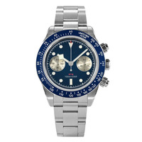 Montres chronographes automatiques multifonctions 40MM Seagull ST1901 Mouvement 100M Montres d'affaires lumineuses étanches pour hommes