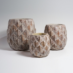 Lianda Morden jardinière <span class=keywords><strong>en</strong></span> ciment de haute qualité <span class=keywords><strong>Pot</strong></span> de fleur rond <span class=keywords><strong>en</strong></span> forme de <span class=keywords><strong>Lotus</strong></span> pour jardin décor à la maison vient dans un emballage <span class=keywords><strong>en</strong></span> carton - Product Image 2