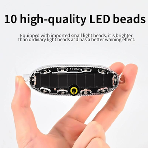 Nueva luz estroboscópica Solar para coche con interruptor LED advertencia luz intermitente de seguridad lámpara de señal automática para motocicleta coche <span class=keywords><strong>RV</strong></span> camión bicicleta - Product Image 6