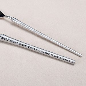 Sang trọng sáng 304 thép không gỉ Flatware Set mạ bạc trở lại trường Bộ đồ ăn - Product Image 4