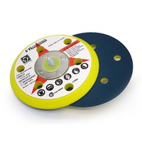 Plaque de support de ponçage et de polissage en vinyle PSA de 5 pouces (125 mm) à 6 trous avec filetage 5/16"-24 pour disques adhésifs et outils abrasifs de ponçage